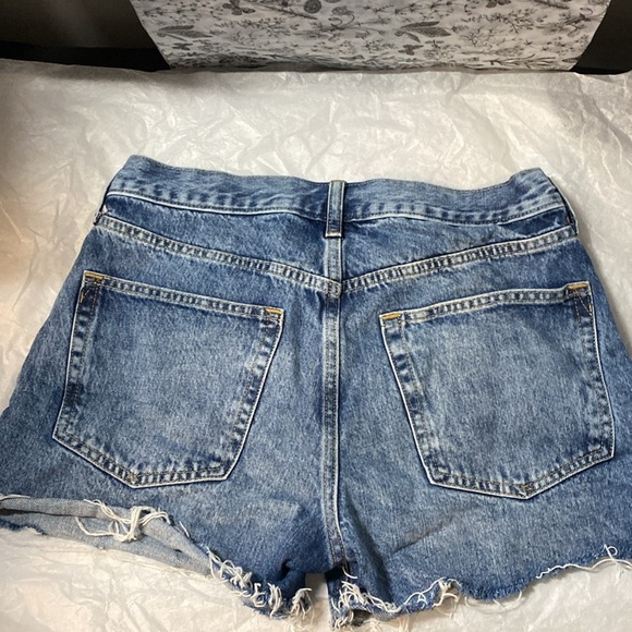 💚 GAP Light Blue Denim Shorts - low rise stride short 28 /6 - Picture 8 of 8